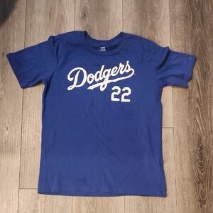 Kids Kershaw Dodgers Blue T-Shirt